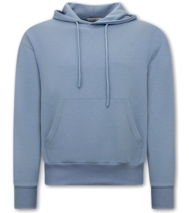 Y-TWO Basic Oversize Hoodies Männer - F2590 - Blau