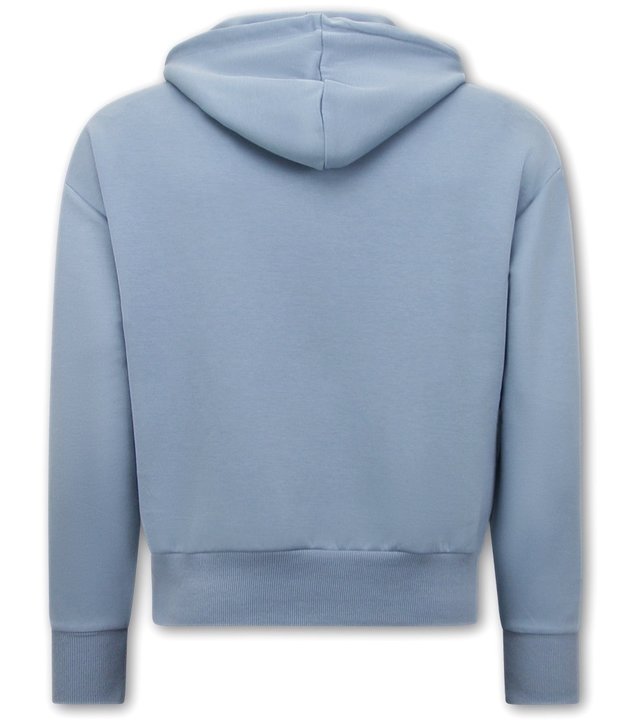 Y-TWO Basic Oversize Hoodies Männer - F2590 - Blau