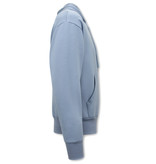 Y-TWO Basic Oversize Hoodies Männer - F2590 - Blau