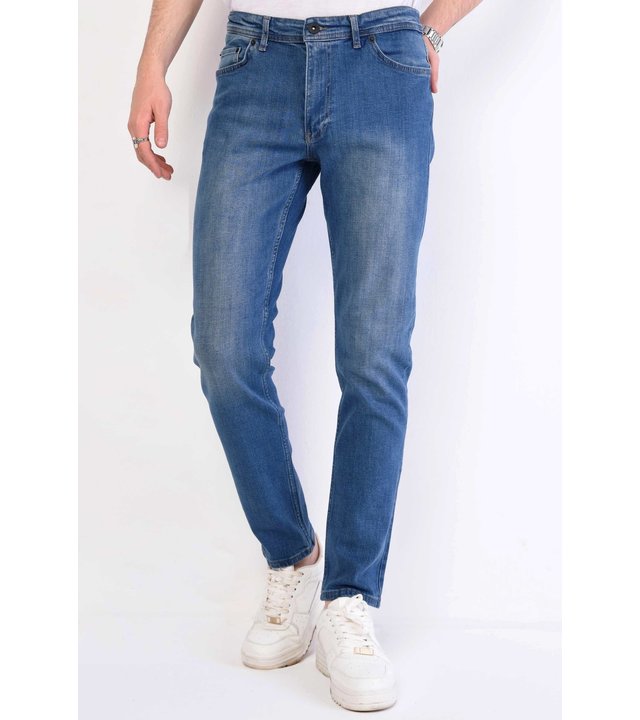 True Rise Regular Fit Jeans Hosen Herren - DP27-NW - Blau