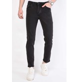 True Rise Stretch Jeans Herren Regular Fit - DP28-NW - Schwarz