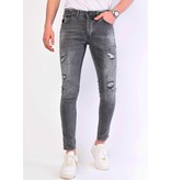 Local Fanatic Jeans Farbspritzer Herren Slim Fit - 1064 - Grau Local Fanatic Jeans Farbspritzer Herren Slim Fit - 1064 - Grau