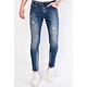 Slim Fit Herren Jeans Farbspritzer - 1068 - Blau