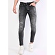 Herren Jeans Farbspritzer Slim Fit - 1069 - Grau