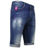 Local Fanatic Herren kurze jeans Slim Fit - 1036-SH - Blau