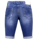 Local Fanatic Kurze Schlank Jeanshosen Für Männer - 1031-SH - Blau