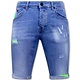 Schlank Kurze Jeanshosen Für Männer - 1027-SH - Blau