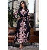 Msn-Collection Langes Luxus-Damenkleid - 21719 - Schwarz Msn-Collection Langes Luxus-Damenkleid - 21719 - Schwarz