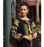 Msn-Collection Langes Luxus-Damenkleid - 22160 - Schwarz