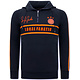 Herren Hoodie Mit Halbem Reißverschluss - 11-6515BO  - Blau/Orange
