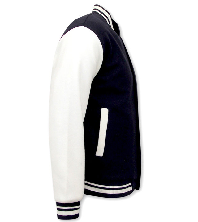 Enos schlichte Baseballjacke - LK-7065 - Blau