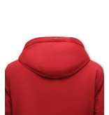 Matogla Taillierte Winterjacke Damen Kurze - Rot