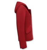 Matogla Taillierte Winterjacke Damen Kurze - Rot