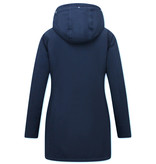 TheBrand Damen Winterjacke Lang Tailliert - Blau