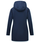 TheBrand Damen Winterjacke Lang Tailliert - Blau