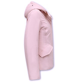 Matogla Winterjacke DamenTailliert mit Kapuze - Rosa Matogla Winterjacke DamenTailliert mit Kapuze - Rosa