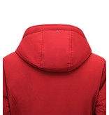 Matogla Winterjacke Damen Tailliert Kurz - Rot