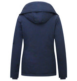 TheBrand Winterjacke Blau Damen Kurz mit Kapuze