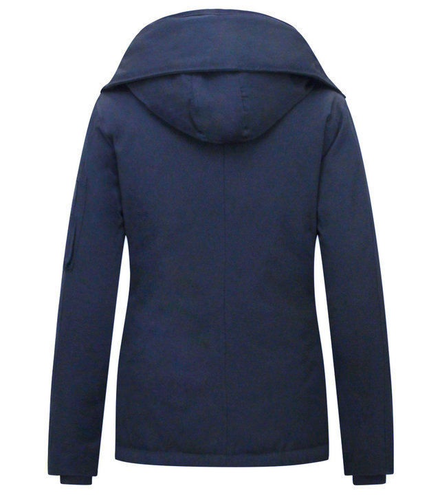 TheBrand Winterjacke Blau Damen Kurz mit Kapuze