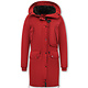 Warme Lange Winterjacken Damen - Rot