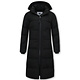 Winterjacke Lang Damen mit Kapuzen -  Schwarz