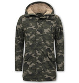 Enos Camouflage Winterjacke Herren Lang