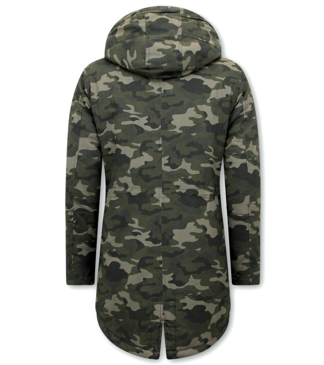 Enos Camouflage Winterjacke Herren Lang