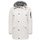 Weiße Winterparka Herren mit Kapuzen