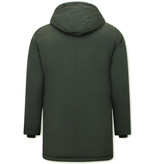 Enos Lange Winter Jacke Herren Grün Enos Lange Winter Jacke Herren Grün