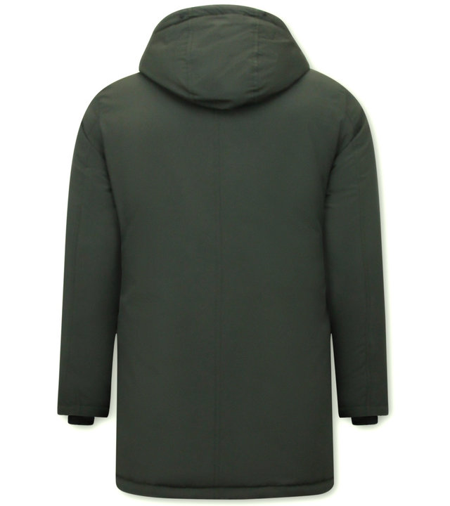 Enos Lange Winter Jacke Herren Grün