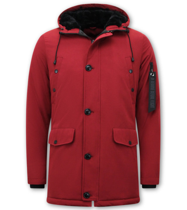 Enos Langer Winter Parka - Rot