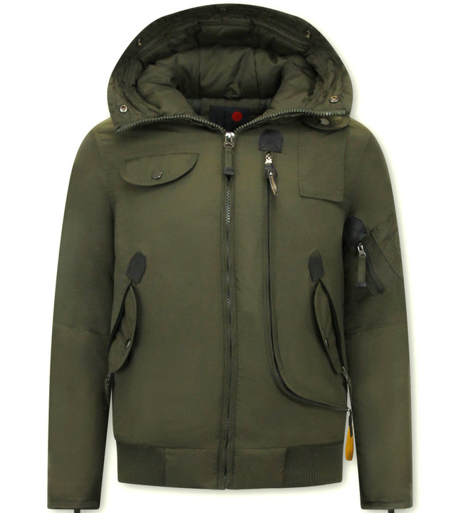 Just Key Winterjacke Grün herren Kurz