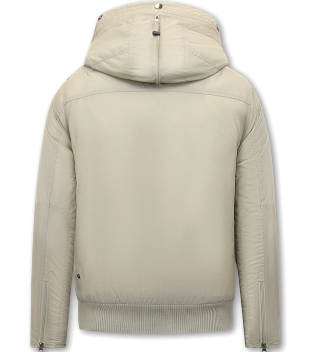 Just Key Kurze Herren Winterjacken Beige