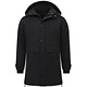 Schwarze Lange Winter Jacke Herren