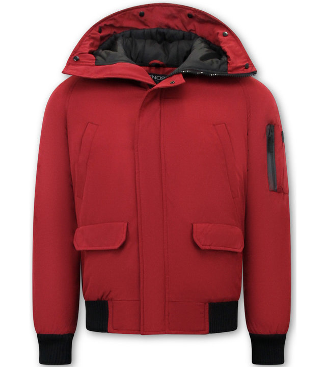 Enos Winterjacke Kurz Herren - Rot