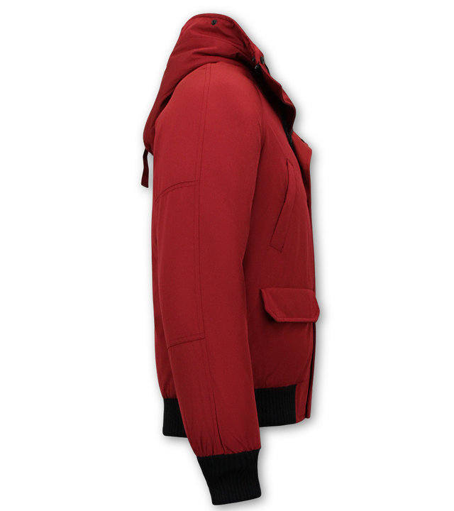 Enos Winterjacke Kurz Herren - Rot