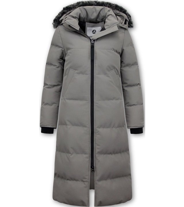 Matogla Winterparka Damen Mit Fell - 8606G - Grau