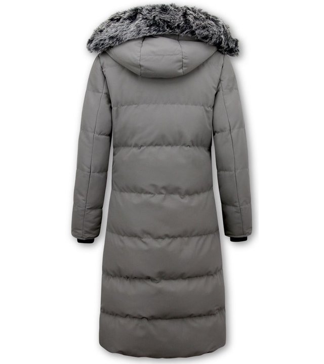 Matogla Winterparka Damen Mit Fell - 8606G - Grau