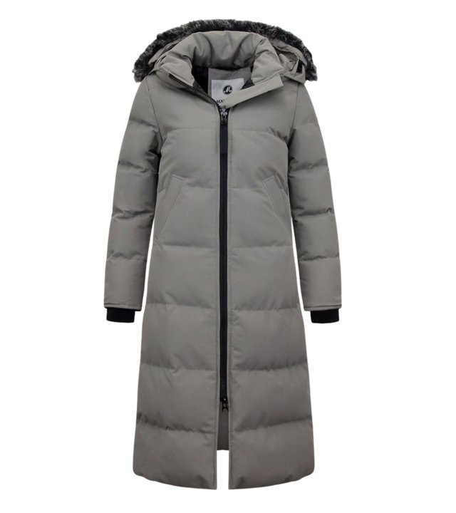 Matogla Winterparka Damen Mit Fell - 8606G - Grau