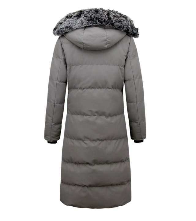 Matogla Winterparka Damen Mit Fell - 8606G - Grau