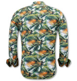 Gentile Bellini Tropical Print Herren bluse - 3114 - Grun