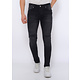 Hose Mit Rissen Männer Slim Fit - DC-049 - Schwarz