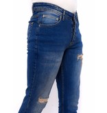 True Rise Slim Fit Strech Ripped Hosen Kaufen - DC-046 - Blau True Rise Slim Fit Strech Ripped Hosen Kaufen - DC-046 - Blau