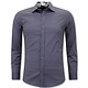Italienische Luxushemden - Hemd Style Männer - 3042 - Grau