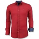 Italienische Luxushemden - Business Bluse - 3037 - Rot