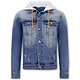 Herren Jeansjacke mit Kapuze - RJ-966 - Blau