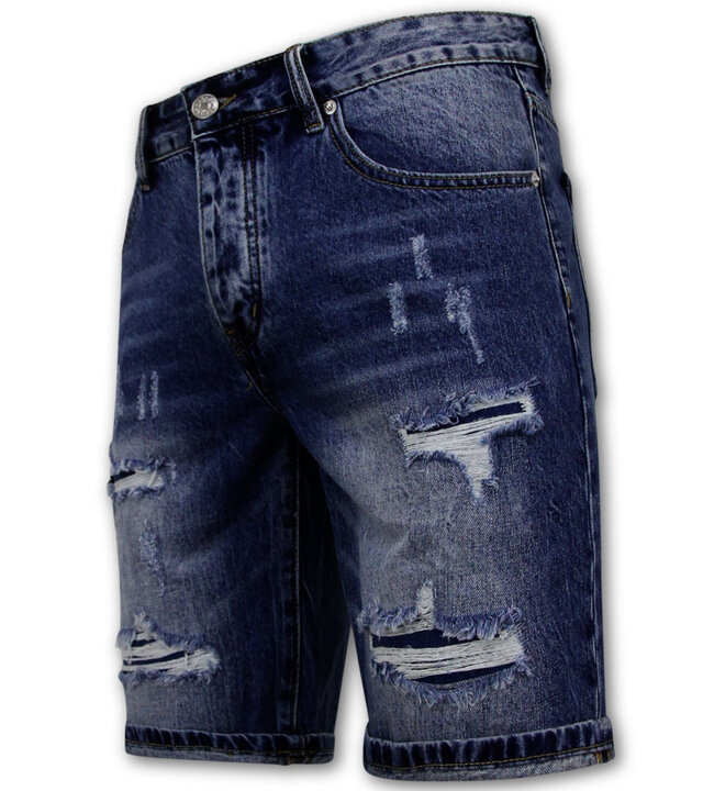Enos Slim Fit Shorts für Männer - Denim Short - Blau