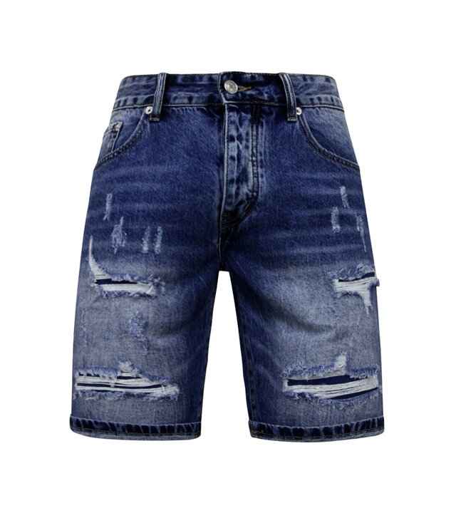 Enos Slim Fit Shorts für Männer - Denim Short - Blau