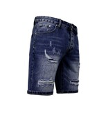 Enos Slim Fit Shorts für Männer - Denim Short - Blau