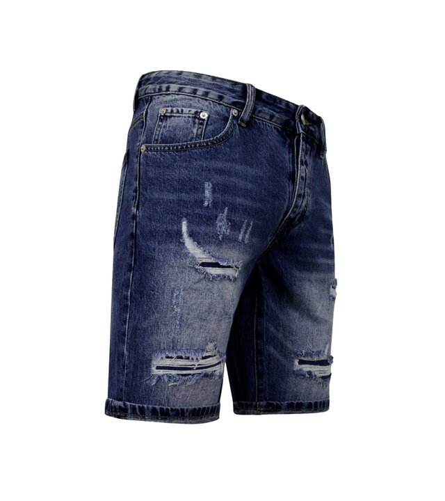 Enos Slim Fit Shorts für Männer - Denim Short - Blau